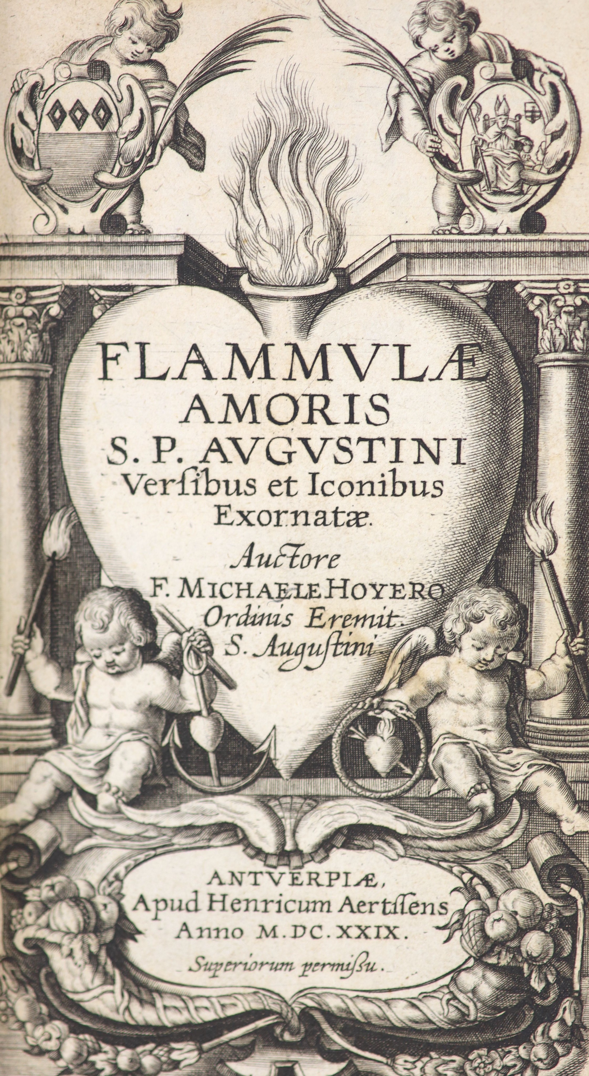 Hoyer, M. Flammulae Amoris S.P. Augustini versibus et iconibus exornatae ...
